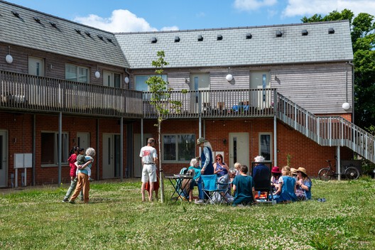 Hazelmead Bridport Co-Housing / Barefoot Architects - Exterior Photography, Courtyard