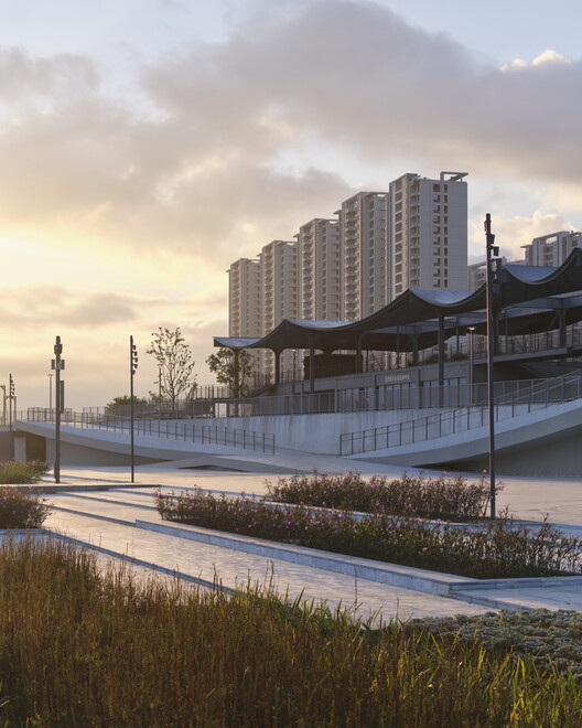 渔家灯火：由堤而生的江畔风景场 / 同济·原作设计工作室 - 建筑图