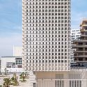 Casablanca Finance City Cube Tower  / OUALALOU+CHOI - Exterior Photography, Institutional Buildings, Balcony