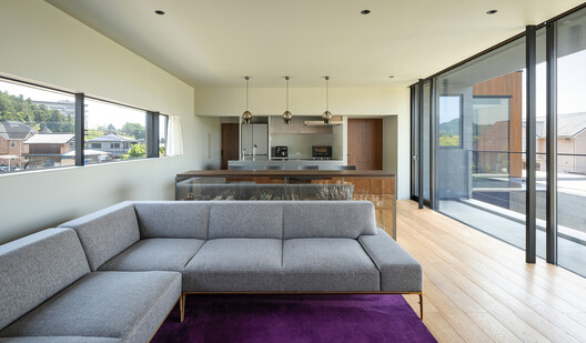 House in Tochigi / Tsuyoshi Oshiyama Architects - Interior Photography, Living Room, Wood, Sofa, Table, Lighting, Chair