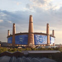 Heatherwick Studio and MANICA Reveal Stadium Design Defined by Twelve Brick Chimneys in Birmingham - Image 1 of 4