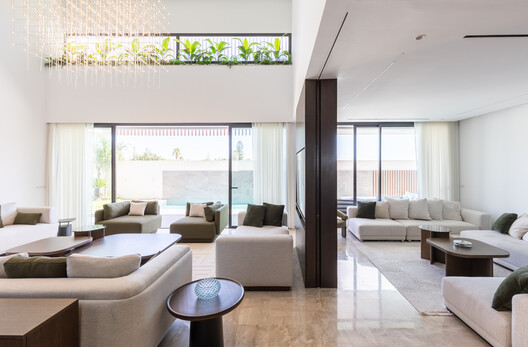 Villa H / ARK-architecture - Interior Photography, Living Room, Sofa, Wood, Table, Chair, Lighting