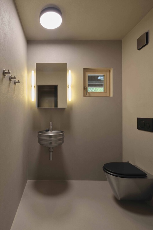 The Box in the Barn / Facha architekti - Interior Photography, Bathroom, Lighting, Sink, Toilet