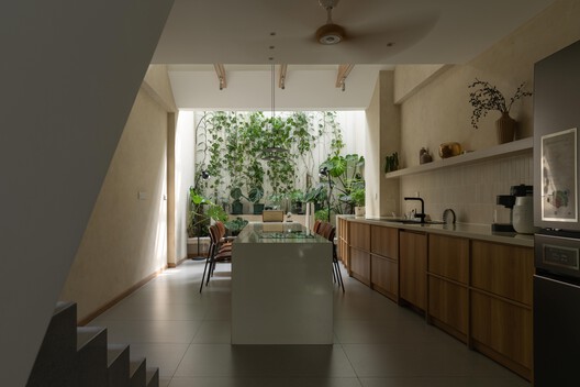 A.K Home / PAU Architects  - Interior Photography, Kitchen, Wood, Lighting, Countertop, Chair