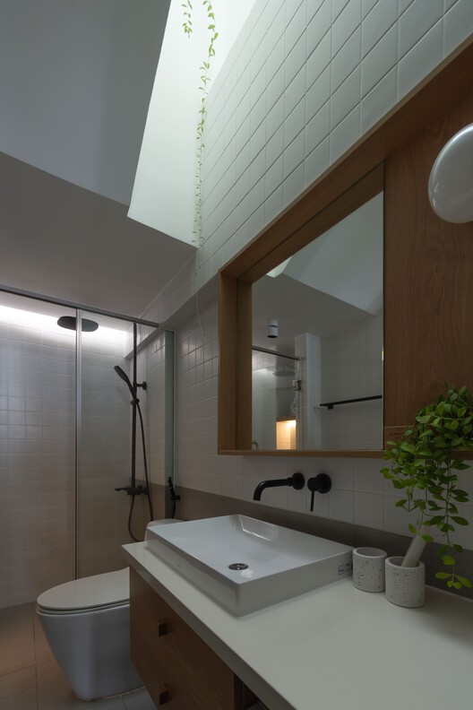A.K Home / PAU Architects  - Interior Photography, Bathroom, Sink, Wood, Countertop, Lighting