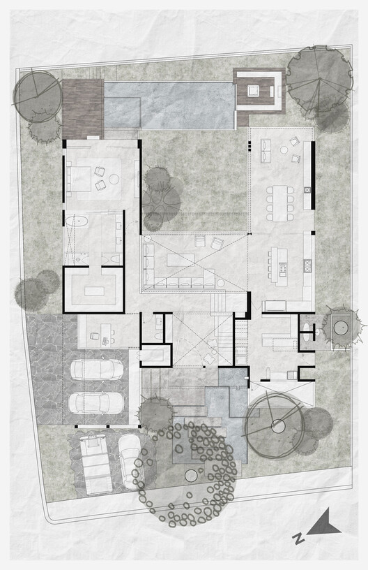Casa Akama / Di Frenna Arquitectos - Patio interior