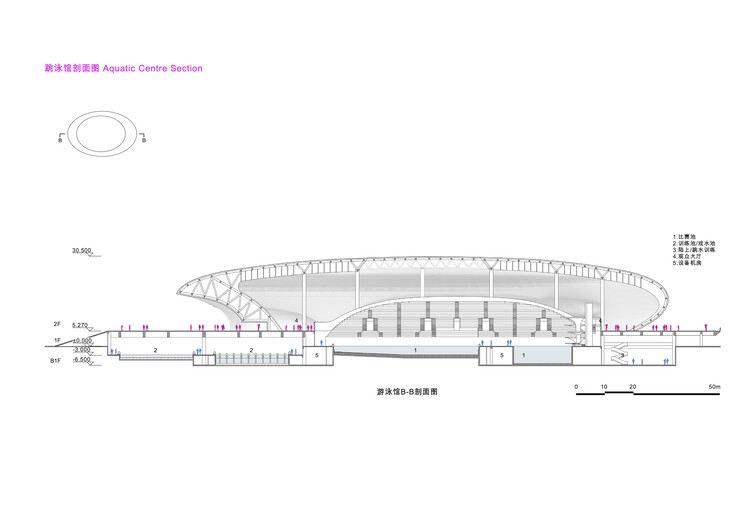Centro deportivo del área de la Gran Bahía / Zaha Hadid Architects - Imagen 44 de 65