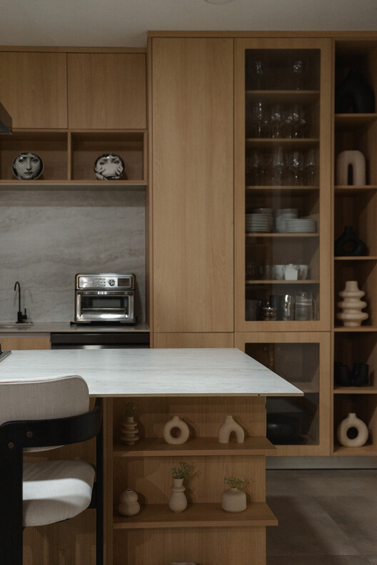 Casa Reserva / herchell arquitectos - Fotografía interior, Cocina, Madera, Estanterías, Encimera