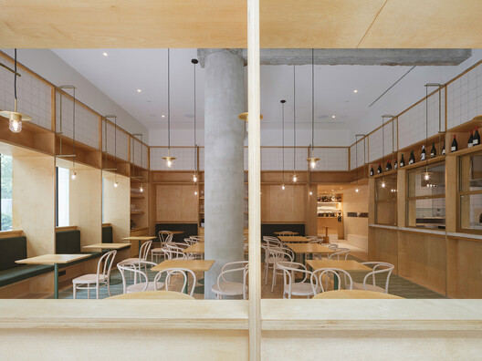 迢音·电报酒店 / 如恩设计研究室  - 室内图, 厨房, 木头, 玻璃