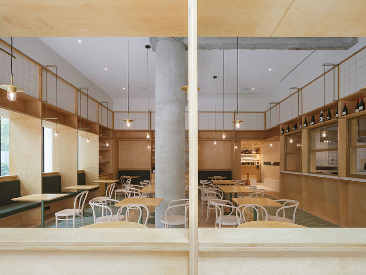 迢音·电报酒店 / 如恩设计研究室  - 室内图, 厨房, 木头, 玻璃