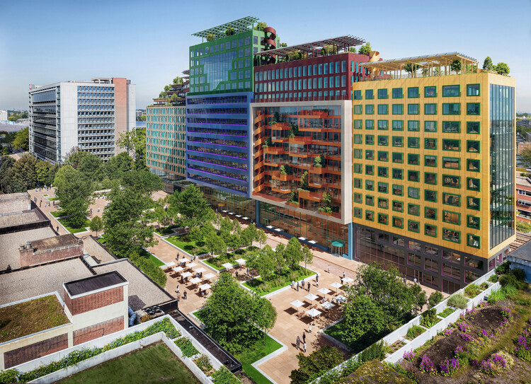 MVRDV’s Schieblocks Office Complex Moves Forward with Construction Approval in Rotterdam - More Images