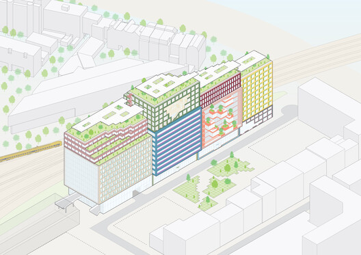 MVRDV’s Schieblocks Office Complex Moves Forward with Construction Approval in Rotterdam - Image 14 of 18