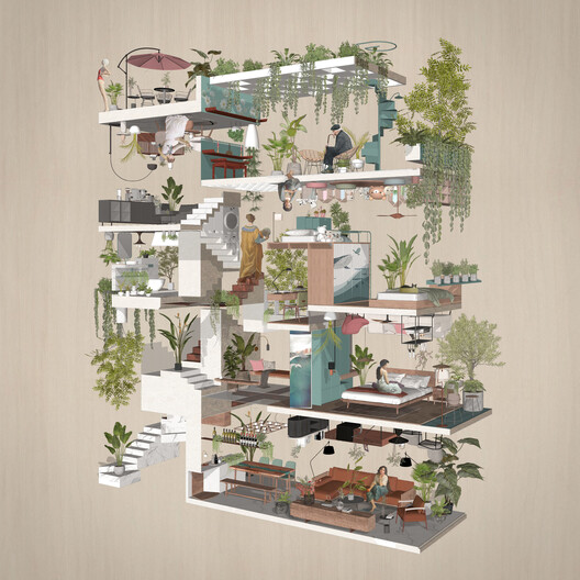 Vietnam’s Tube Houses: Architectural Strategies Under 100 m² - Image 10 of 10