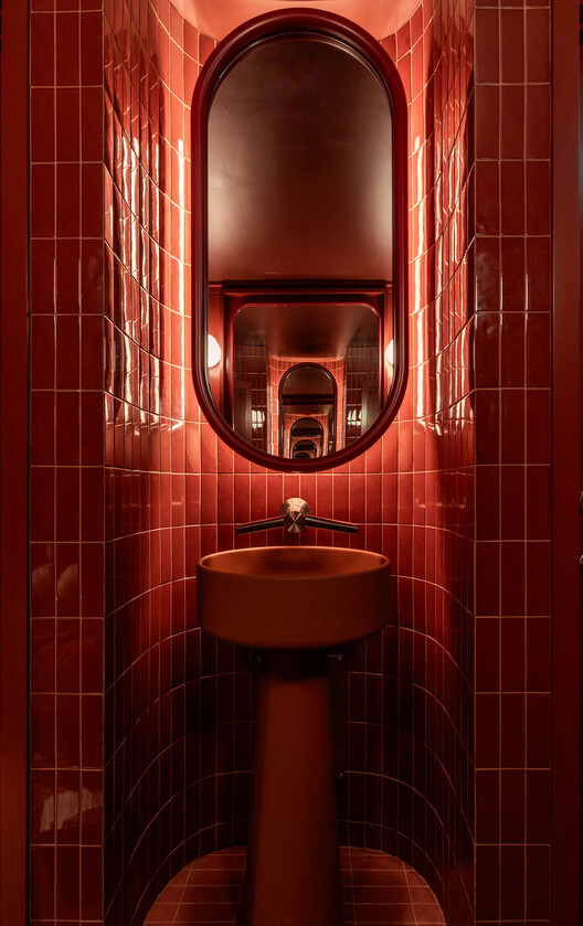 North of Brooklyn Pizzeria / MRDK - Interior Photography, Bathroom, Lighting