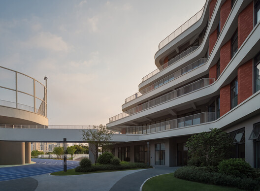 厦门市厦门大学附属科技中学五缘校区 / ONENESS STUDIO - 建筑图, 阳台