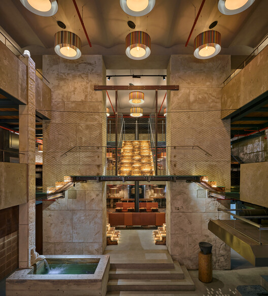 Mexická Restaurant / 20-20 Architekti - Interior Photography, Wood, Lighting, Chair