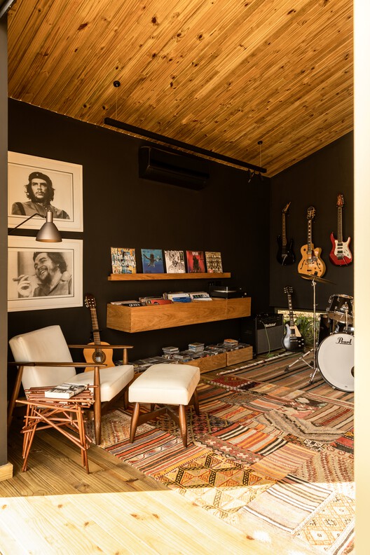 Estúdio BV / Angá Arquitetura - Fotografia de Interiores, Sala de Jantar, Madeira, Iluminação, Cadeira