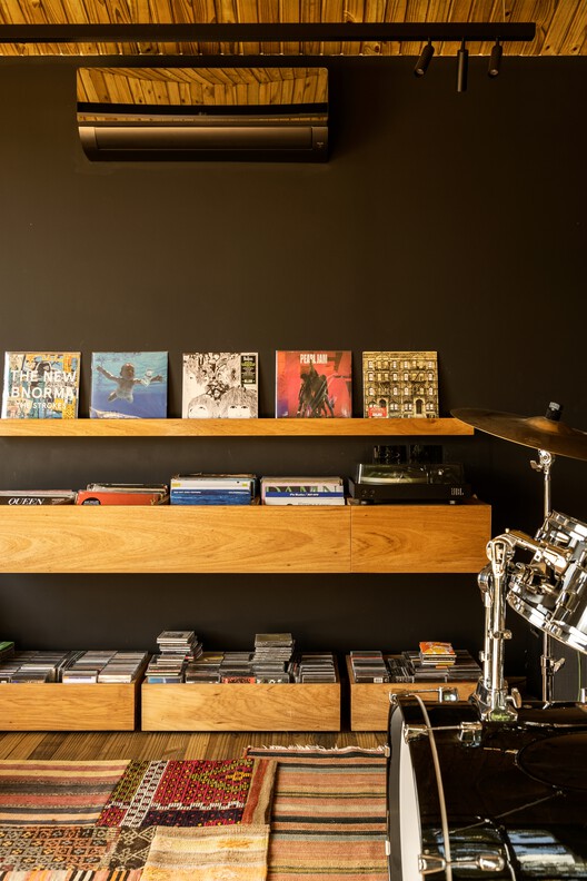 Estúdio BV / Angá Arquitetura - Fotografia de Interiores, Madeira, Iluminação, Prateleira