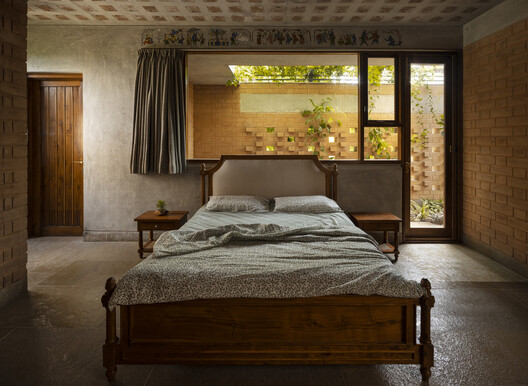 Nandivardhanam House / Studio Inscape - Interior Photography, Bedroom, Wood, Bed, Lighting