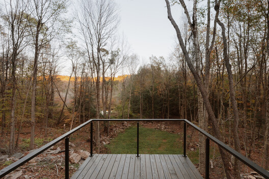 Forest Edge House / Marc Thorpe Design - Exterior Photography, Wood, Forest, Handrail, Deck