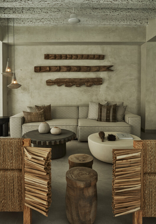 Casa Azurra la Carbonera / Vladimir Caballero + Lorena Pulecio - Fotografía interior, Sala de estar, Madera, Mesas, Sillas