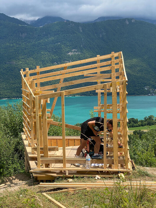 Le Carrier Cabin / Le Festival des Cabanes - Exterior Photography, Wood