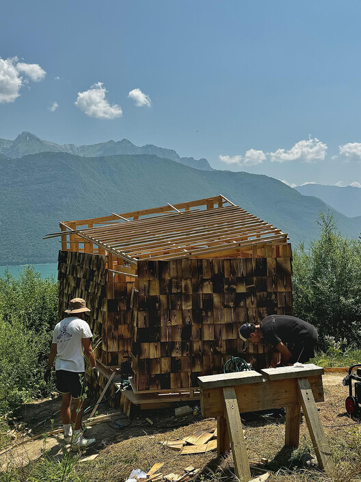 Le Carrier Cabin / Le Festival des Cabanes - Exterior Photography, Wood