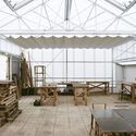 An Educational Farm on the Roof  / rerum architectes - Interior Photography, Educational Architecture, Beam, Chair