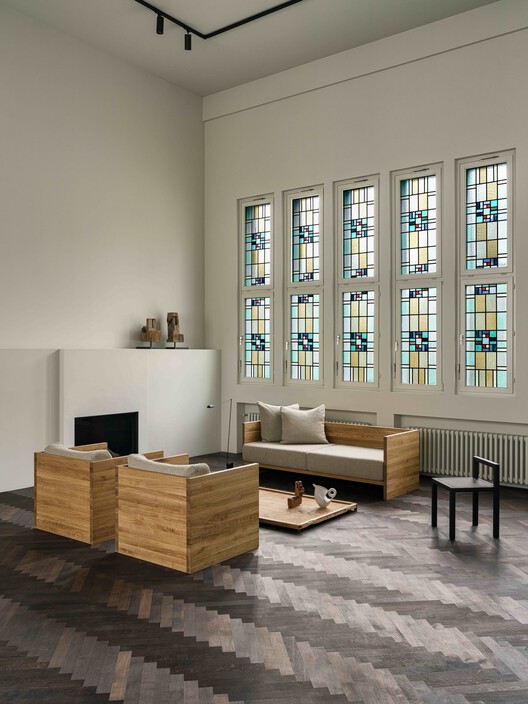 Otto Church / Nidus - Interior Photography, Living Room, Wood