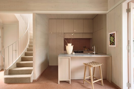 Rose Terraces / Luigi Rosselli Architects Rose Terraces / Luigi Rosselli Architects - Interior Photography, Kitchen, Wood, Chair, Countertop