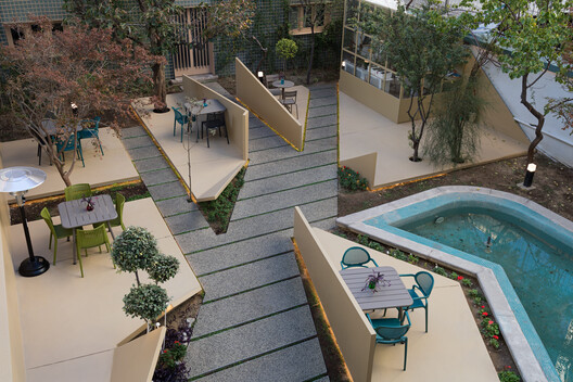 Sepand House of Culture and Art / Mohammadreza Samavati and Maryam Karimian - Exterior Photography, Courtyard, Chair, Garden, Patio