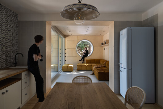 Borová Lada Cottage / Studio Plyš - Interior Photography, Wood, Lighting, Kitchen, Countertop