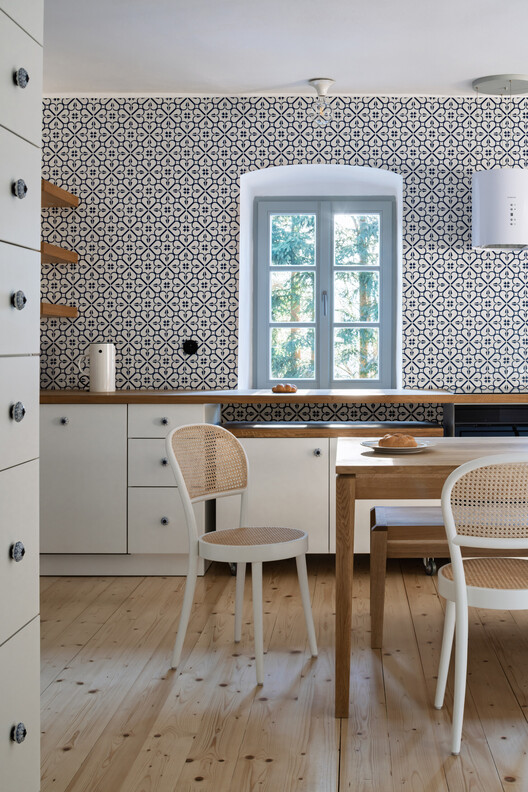 Borová Lada Cottage / Studio Plyš - Interior Photography, Wood, Kitchen, Countertop