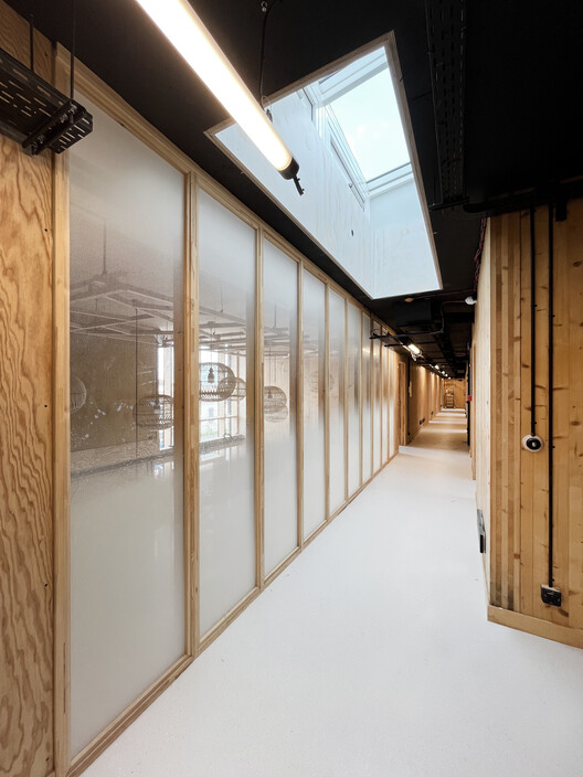 Maison du Département des solidarités / ABF - LAB - Interior Photography, Wood, Lighting