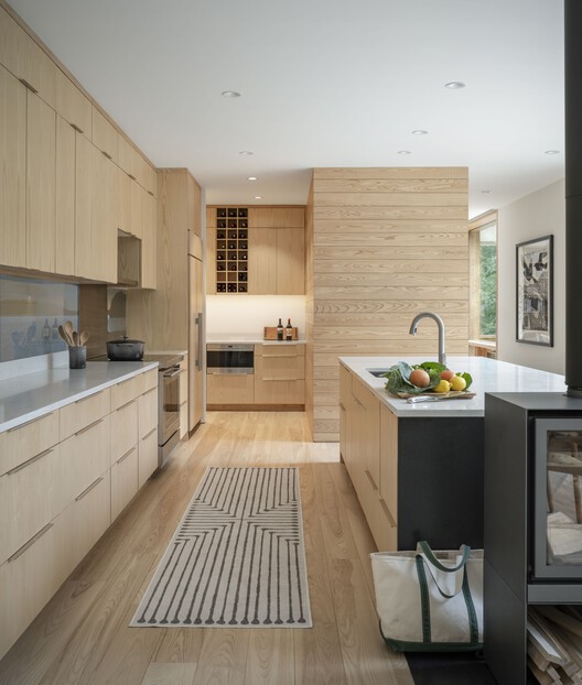 The Roost Residence / OPAL - Interior Photography, Kitchen, Countertop, Wood, Chair