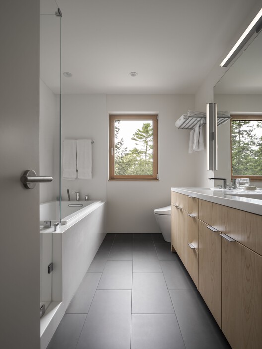 The Roost Residence / OPAL - Interior Photography, Bathroom, Wood, Sink, Countertop, Lighting