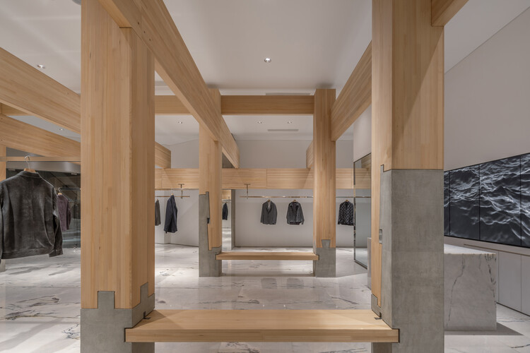 禅之柱，单农太原万象城店 / 罗宇杰工作室 LUOstudio - 室内图, 木头