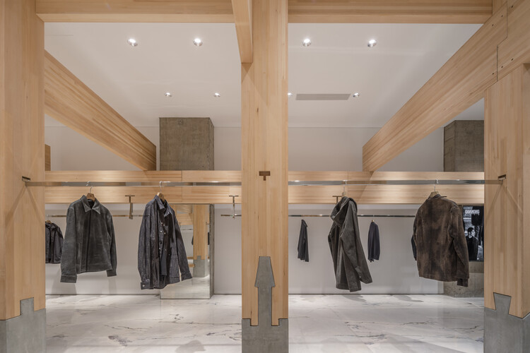 禅之柱，单农太原万象城店 / 罗宇杰工作室 LUOstudio - 室内图, 壁橱, 木头