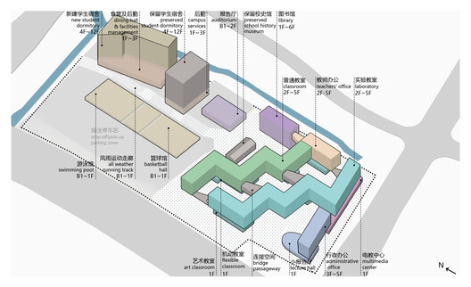 Library of the High School Affiliated to Nanjing Normal University, Xiaozhuang Campus / Atelier FCJZ Library of the High School Affiliated to Nanjing Normal University, Xiaozhuang Campus / Atelier FCJZ - Image 38 of 39