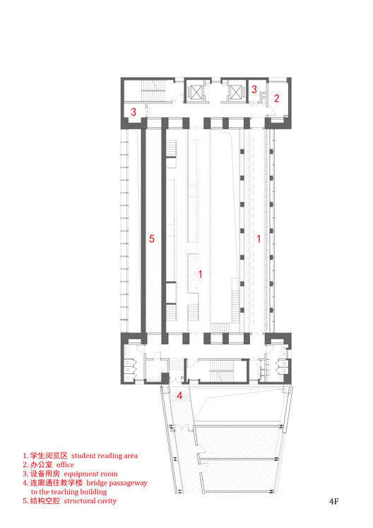 Library of the High School Affiliated to Nanjing Normal University, Xiaozhuang Campus / Atelier FCJZ Library of the High School Affiliated to Nanjing Normal University, Xiaozhuang Campus / Atelier FCJZ - Image 28 of 39