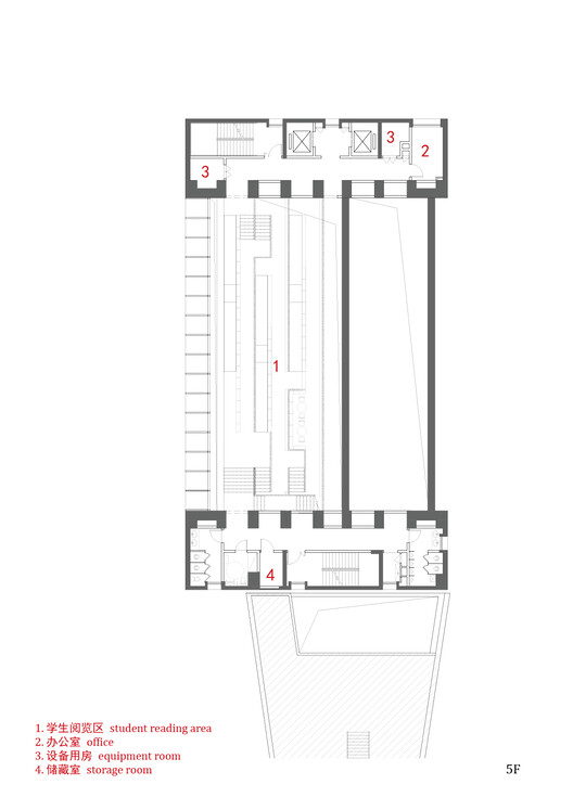 Library of the High School Affiliated to Nanjing Normal University, Xiaozhuang Campus / Atelier FCJZ Library of the High School Affiliated to Nanjing Normal University, Xiaozhuang Campus / Atelier FCJZ - Image 29 of 39