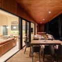 Monolith Lodge / Pyxis Nautica + Hello Wood - Interior Photography, Houses, Table, Chair, Lighting