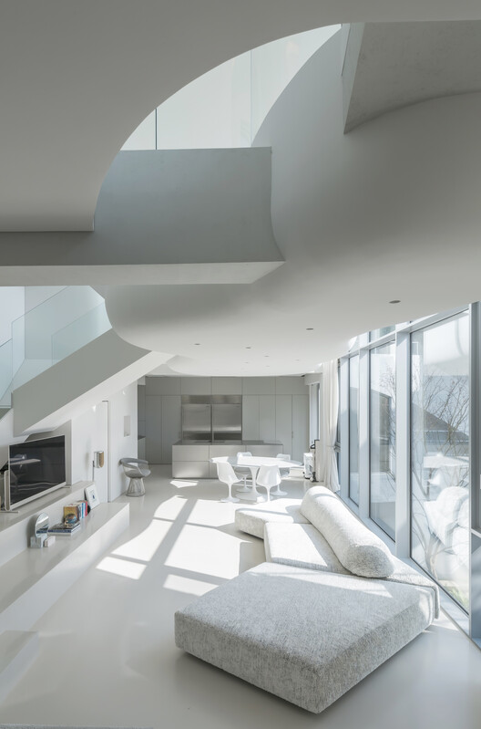 HO-UN House / IROJE KHM Architects - Interior Photography, Glass, Chair