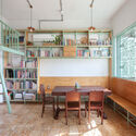 Tempo Nexus Library / k59 atelier - Interior Photography, Adaptive Reuse, Table, Lighting, Chair