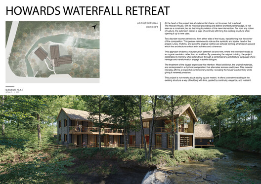 Howard Waterfall Retreat Competition: Buildner’s Winners Explore Multigenerational Living and Topography - Image 23 of 41