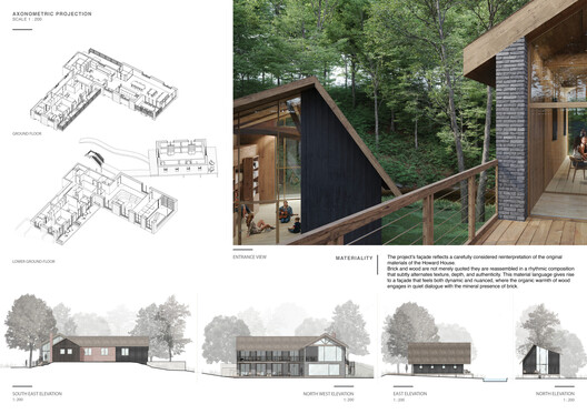 Howard Waterfall Retreat Competition: Buildner’s Winners Explore Multigenerational Living and Topography - Image 26 of 41