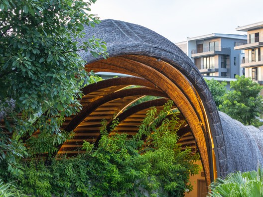 Guột Garden Club House / Ho Khue Architects - Exterior Photography, Arch, Garden, Arcade