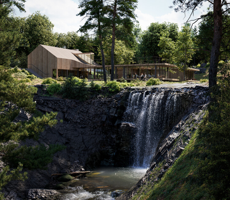 Howard Waterfall Retreat Competition: Buildner’s Winners Explore Multigenerational Living and Topography - Featured Image