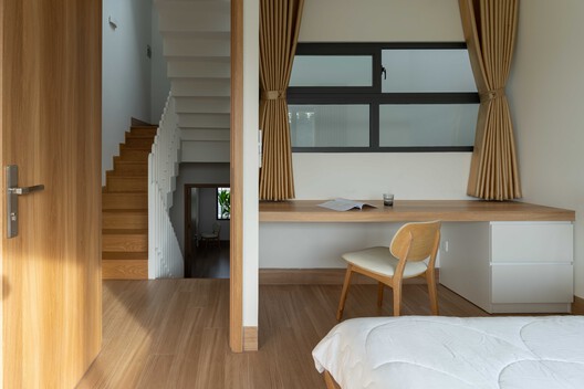 Nam House / 90odesign - Interior Photography, Bedroom, Wood, Lighting