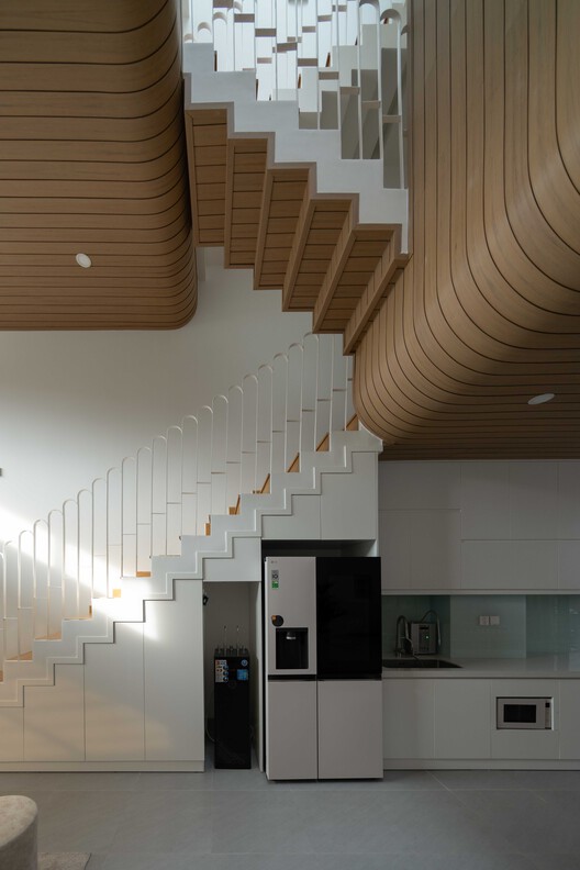 Nam House / 90odesign - Interior Photography, Stairs, Wood, Handrail